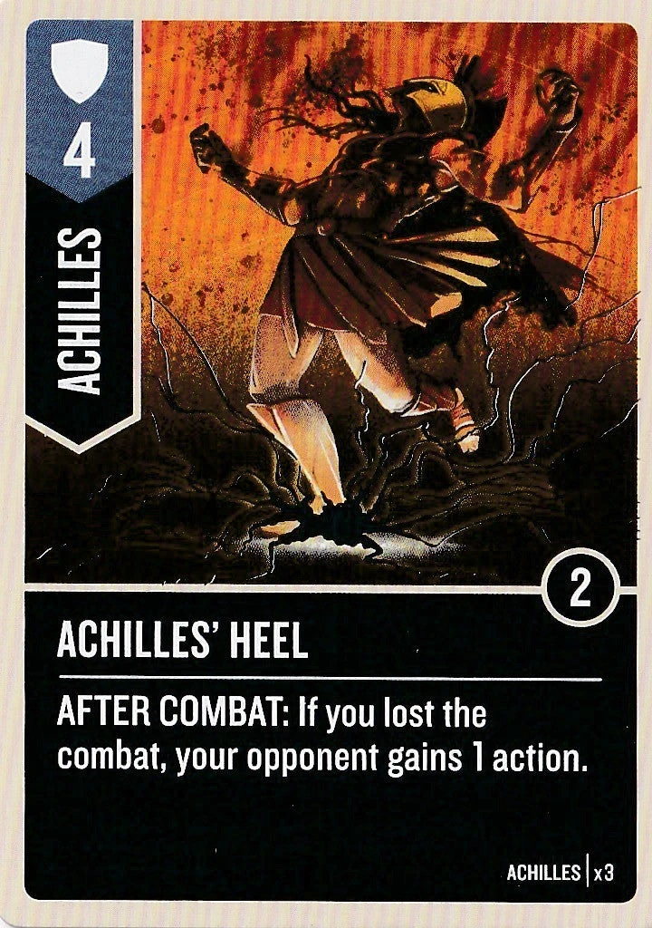 Unmatched: Battle Of Legends, Season 2 - Achilles's Heel Foil Card