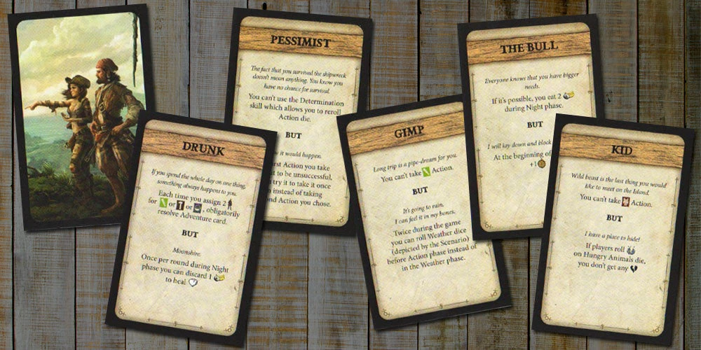 Robinson Crusoe: Trait Cards 1