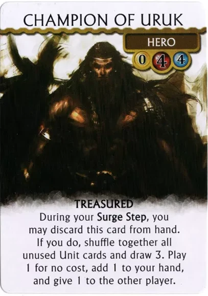 Omen: Reign Of War - Champion Of Uruk Promo Card