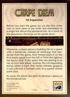 Carpe Diem: 1st Expansion (2019)