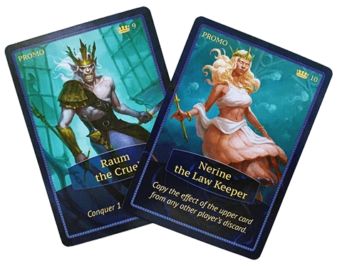 Aquatica: Raum The Cruel & Nerine The Law Keeper Promo Cards