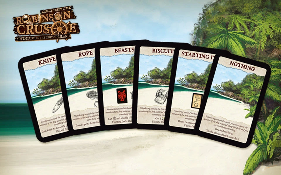 Robinson Crusoe: Adventure On The Cursed Island – Beach Card Mini Expansion