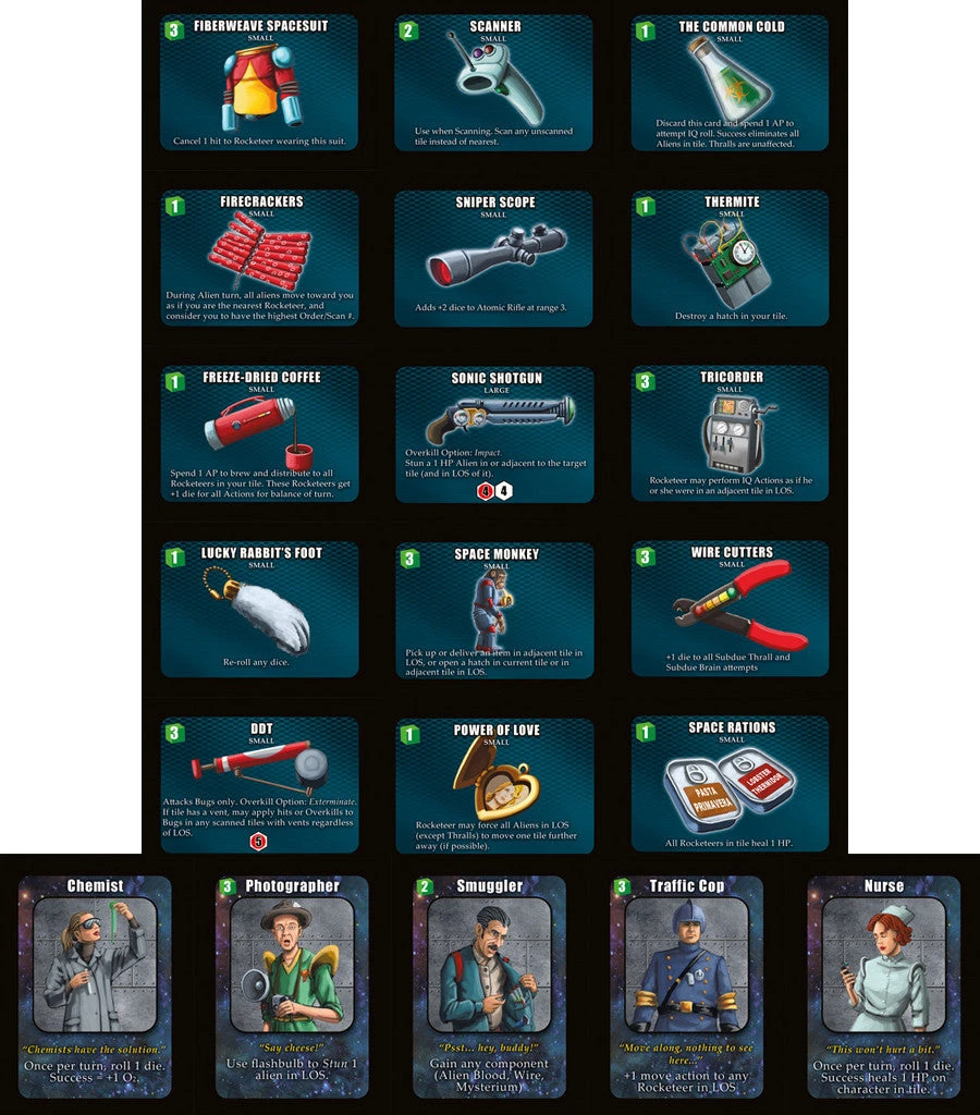 Space Cadets: Away Missions – Promo Cards