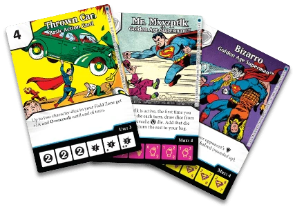 DC Comics Dice Masters: Golden Age Superman Promo Cards