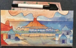 Railroad Ink: Additional Board A And Marker