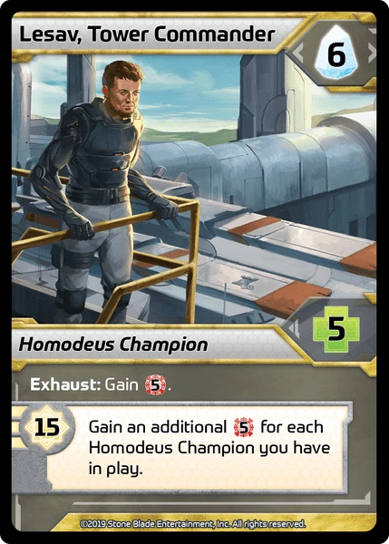 Shards Of Infinity: Lasav Tower Commander Promo Card